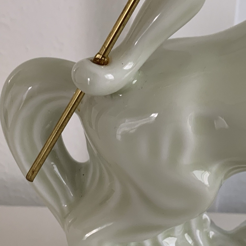 Vintage REMY MARTIN Centaur Limoges Cognac Empty Bottle Ceramic Gold Ivory - Picture 6 of 16